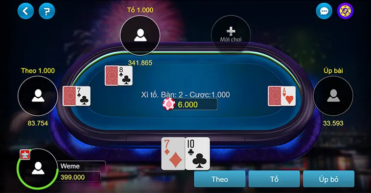 Xì Tố Tại Xin88 Đỉnh Cao Trải Nghiệm Game Bài Kịch Tính